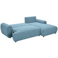 ECKSOFA Blau Webstoff  - Blau/Schwarz, MODERN, Kunststoff/Textil (265/175cm) - Carryhome