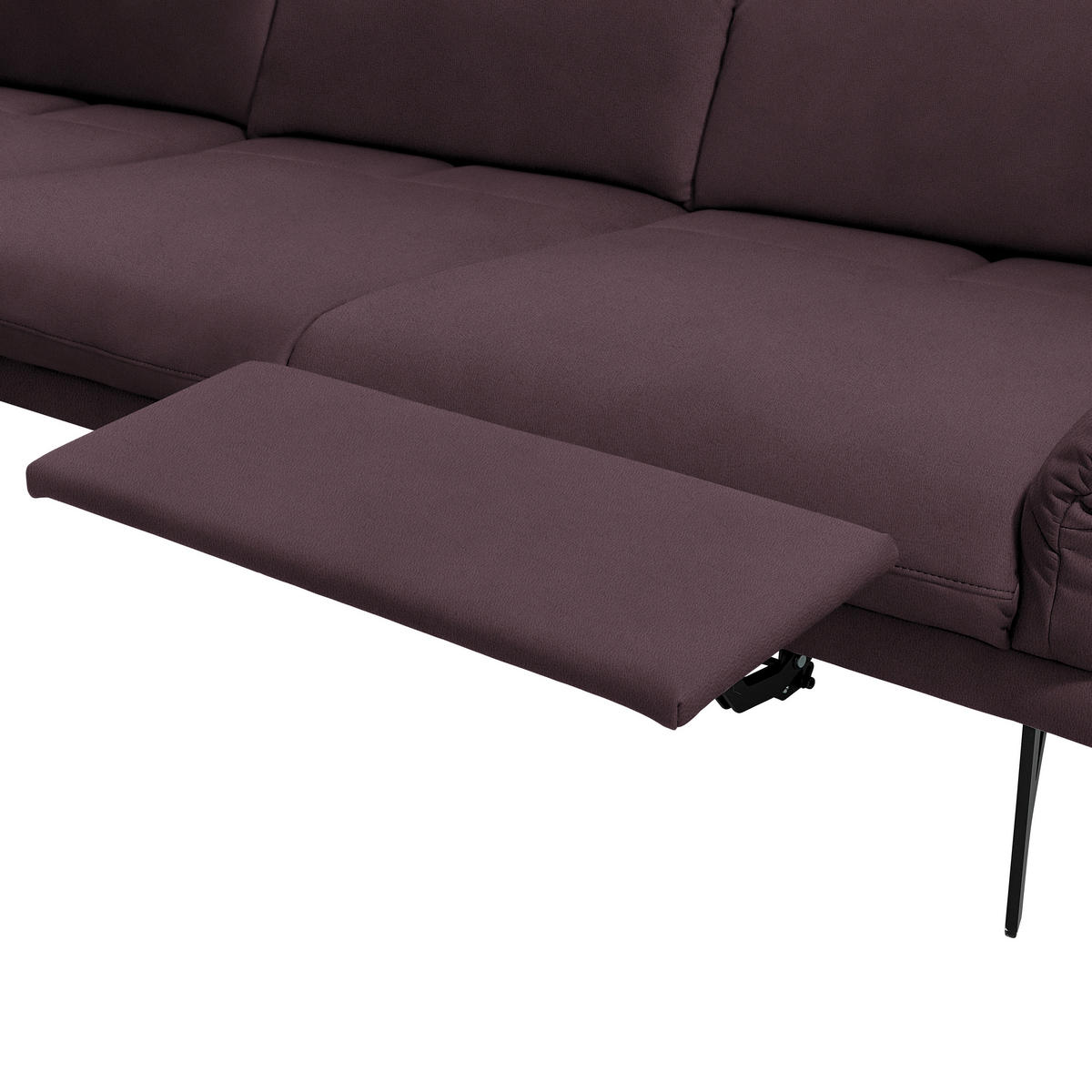 ECKSOFA in Echtleder Dunkelbraun  - Anthrazit/Dunkelbraun, Design, Leder/Metall (173/308cm) - Joop!