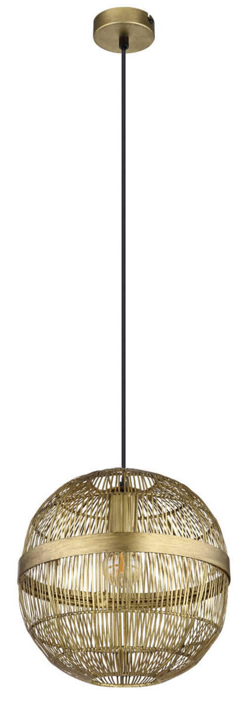 HÄNGELEUCHTE 30/120 cm   - Messingfarben, KONVENTIONELL, Metall (30/120cm) - Globo