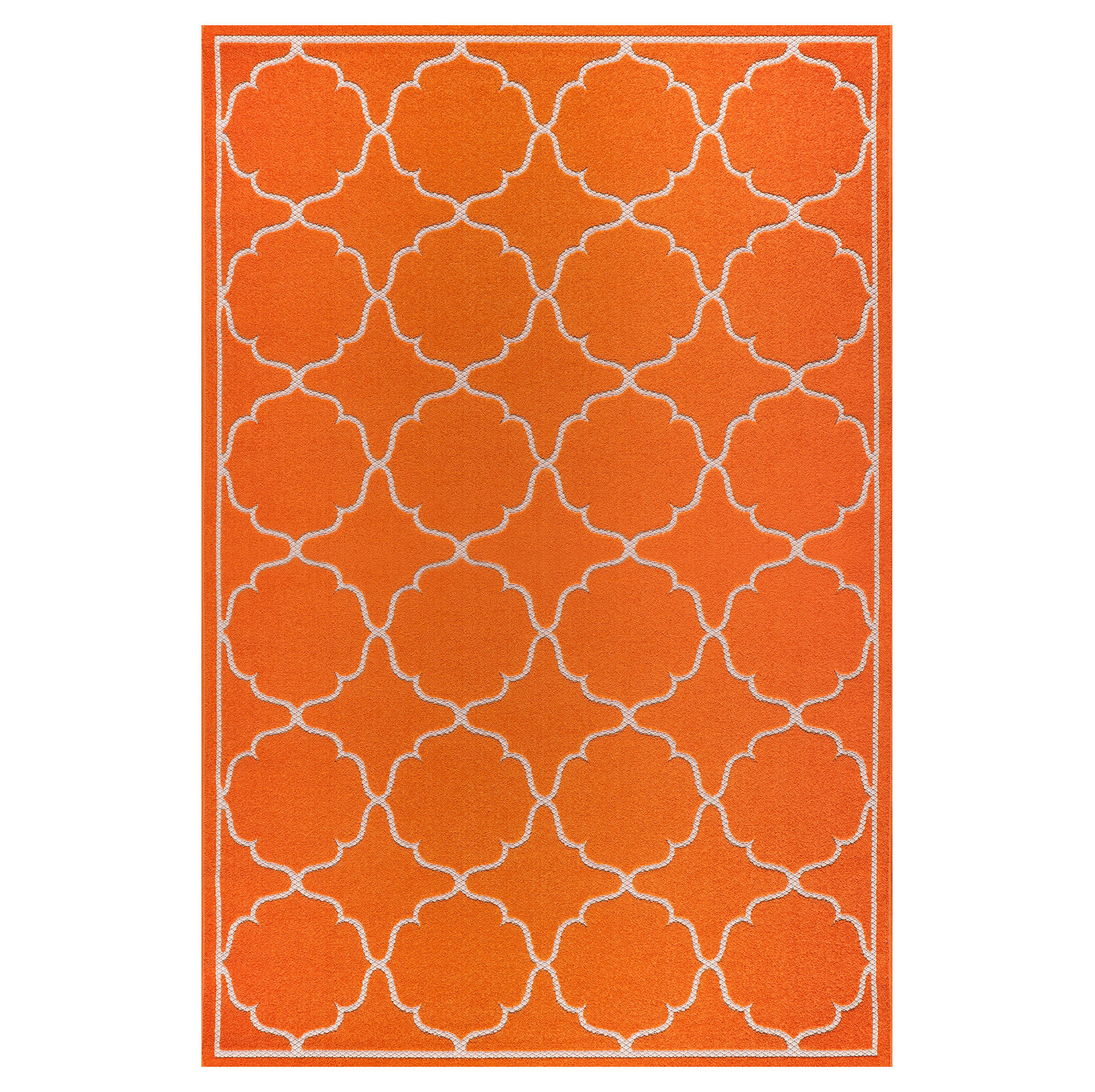 PREPROGA ZA ZUNANJO UPORABO Berlin 120/170 cm tkano oranžna - oranžna, Trendi, umetna masa/tekstil (120/170cm)