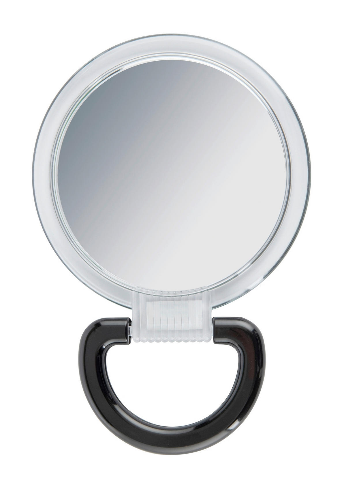 SCHMINKSPIEGEL  - Silberfarben/Schwarz, Basics, Glas/Kunststoff (15,5/17/7,5cm) - Wenko