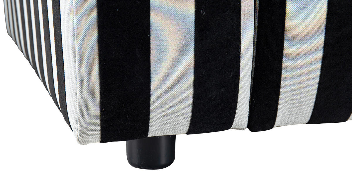 SESSEL in Webstoff Schwarz, Weiß  - Schwarz/Weiß, Design, Kunststoff/Textil (129/66/95cm) - Livetastic