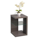 BEISTELLTISCH in Glas, Holzwerkstoff 40/40/60 cm  - Anthrazit, Design, Glas/Holzwerkstoff (40/40/60cm) - Xora