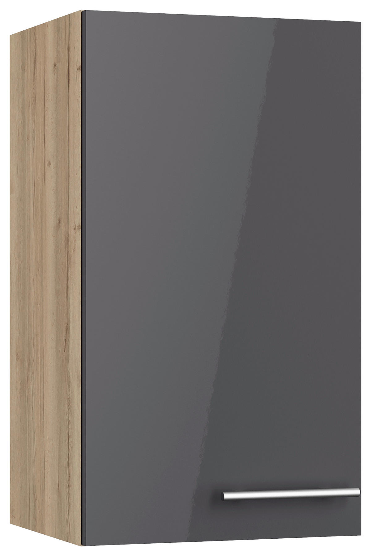 KÜCHENLEERBLOCK 270 cm   in Anthrazit, Eichefarben  - Edelstahlfarben/Eichefarben, Basics, Holzwerkstoff/Metall (270cm) - Optifit