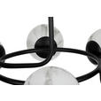 DECKENLEUCHTE Sirius 67/44 cm  - Schwarz/Weiß, Design, Glas (67/44cm) - Dieter Knoll