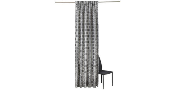 FERTIGVORHANG LINNE blickdicht 140/245 cm   - Anthrazit, Trend, Textil (140/245cm) - Dieter Knoll