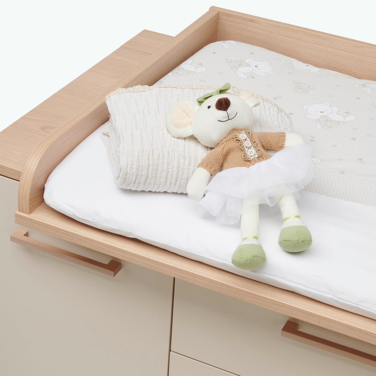 WICKELAUFSATZ MALIO  - Beige, Basics, Holzwerkstoff (123,5/12,5/79,1cm) - Paidi