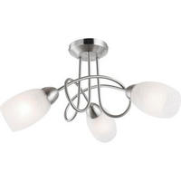 PLAFONIERĂ - culoare nichel, Basics, sticlă/metal (40/25cm)