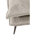 ECKSOFA in Webstoff Beige  - Beige/Schwarz, Design, Textil/Metall (338/165cm) - Hom`in