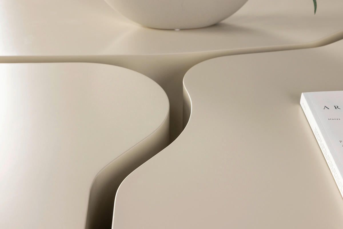 SOFFBORD - beige, Design, trämaterial (92/70/30cm) - Livetastic