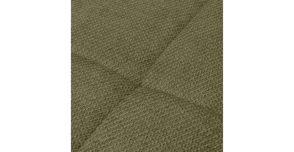 ECKSOFA Olivgrün Webstoff Rückenkissen, Bettkasten, Schlaffunktion, Rücken echt, Liegefläche im Originalstoff  - Schwarz/Olivgrün, KONVENTIONELL, Textil/Metall (292/192cm) - Carryhome