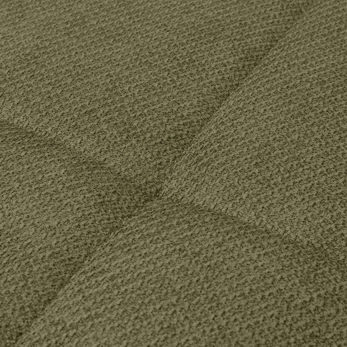 ECKSOFA Olivgrün Webstoff  - Schwarz/Olivgrün, KONVENTIONELL, Textil/Metall (292/192cm) - Carryhome