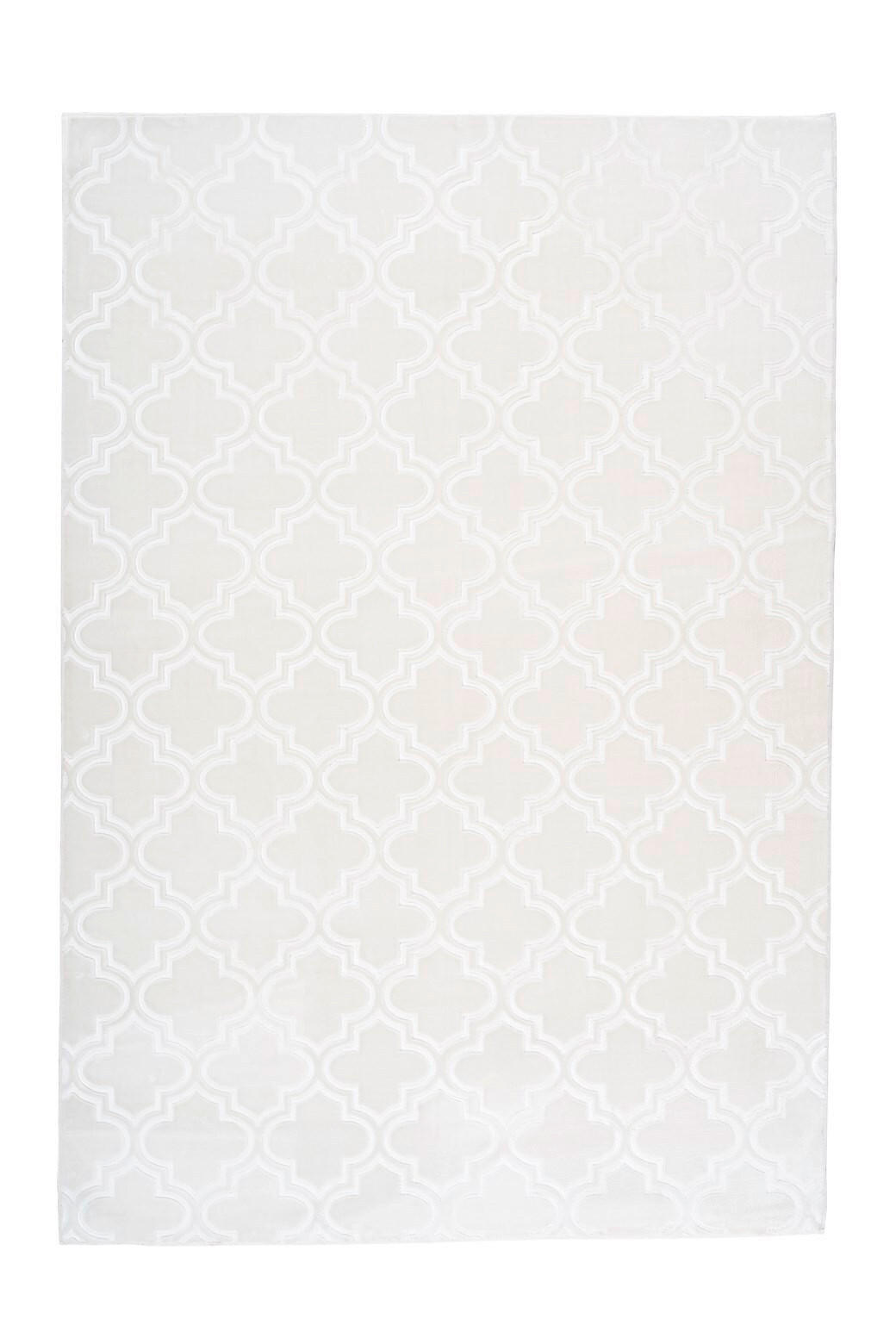 FLACHWEBETEPPICH 160/230 cm Monroe 100 Weiß Weiß  - Weiß, KONVENTIONELL, Kunststoff/Textil (160/230cm)