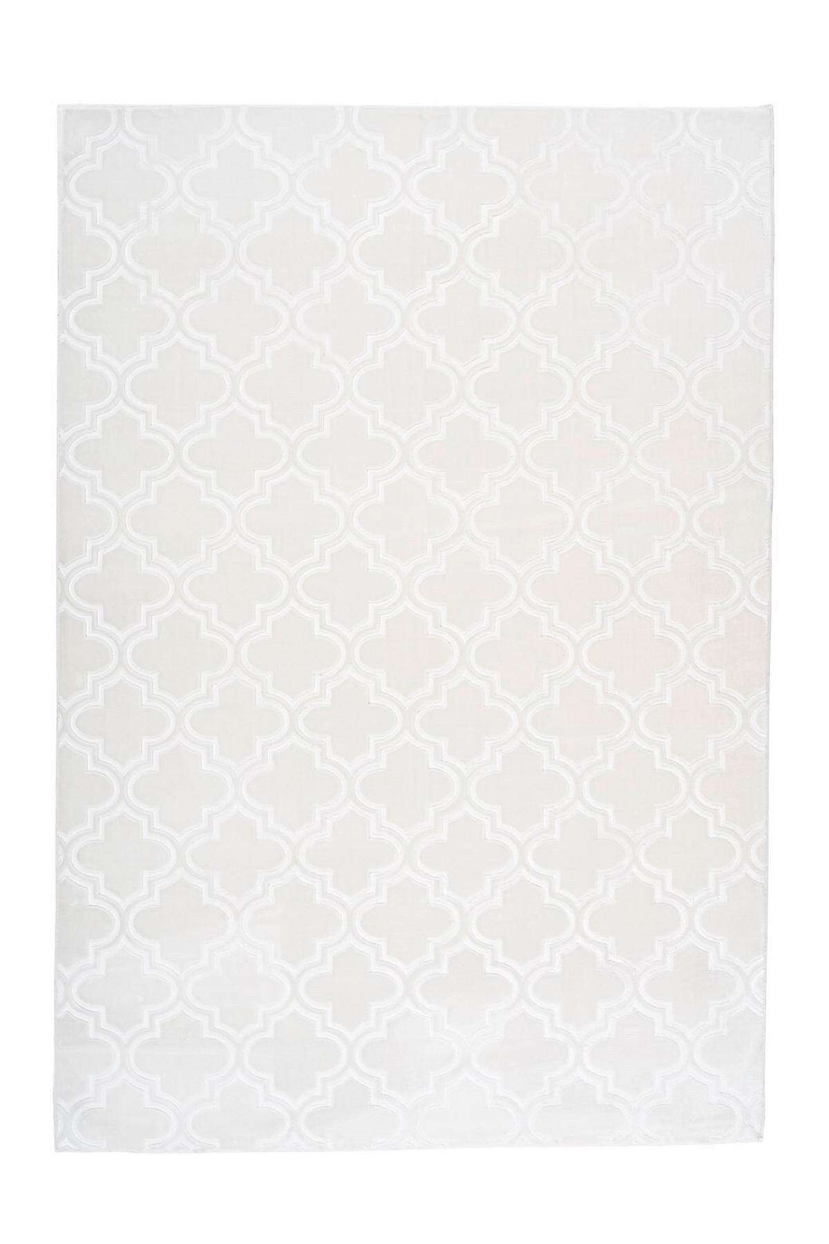 FLACHWEBETEPPICH 160/230 cm Monroe 100 Weiß Weiß  - Weiß, KONVENTIONELL, Kunststoff/Textil (160/230cm)