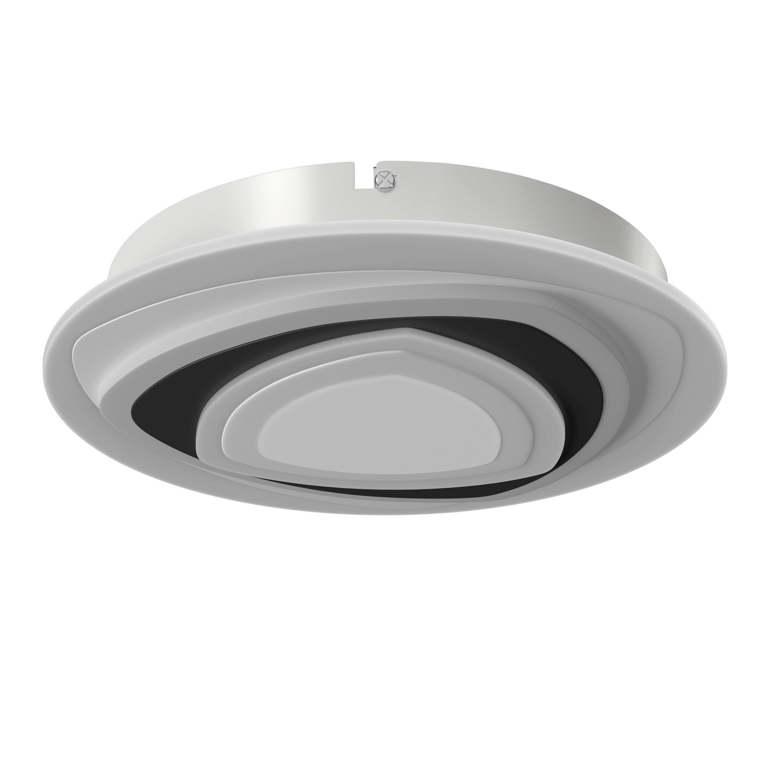 Novel Led-Deckenleuchte Walsall Schwarz, Weiß 5.5 cm