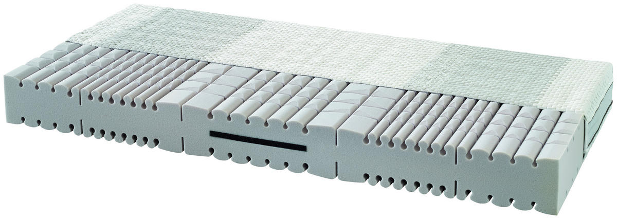 KALTSCHAUMMATRATZE 90/200 cm Höhe ca. 20 cm  - Weiß, Basics, Textil (90/200cm)