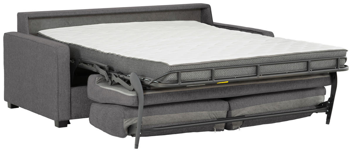 SCHLAFSOFA in Webstoff Anthrazit  - Anthrazit/Schwarz, Design, Kunststoff/Textil (205/83/100cm) - Xora