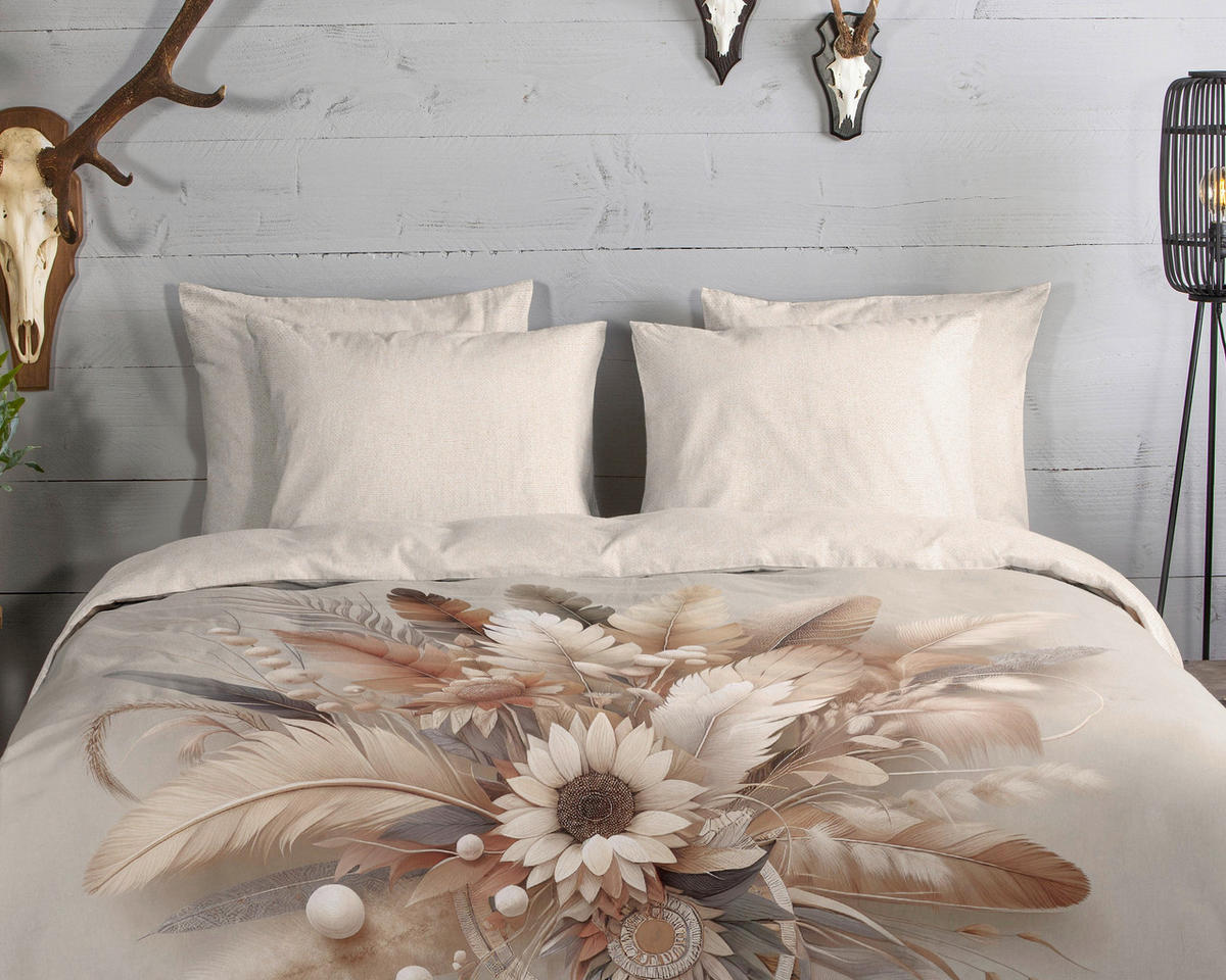 BETTWÄSCHE Good Morning Flanell, Biber 140/200 cm  - Sandfarben/Ecru, Basics, Textil (140/200cm)