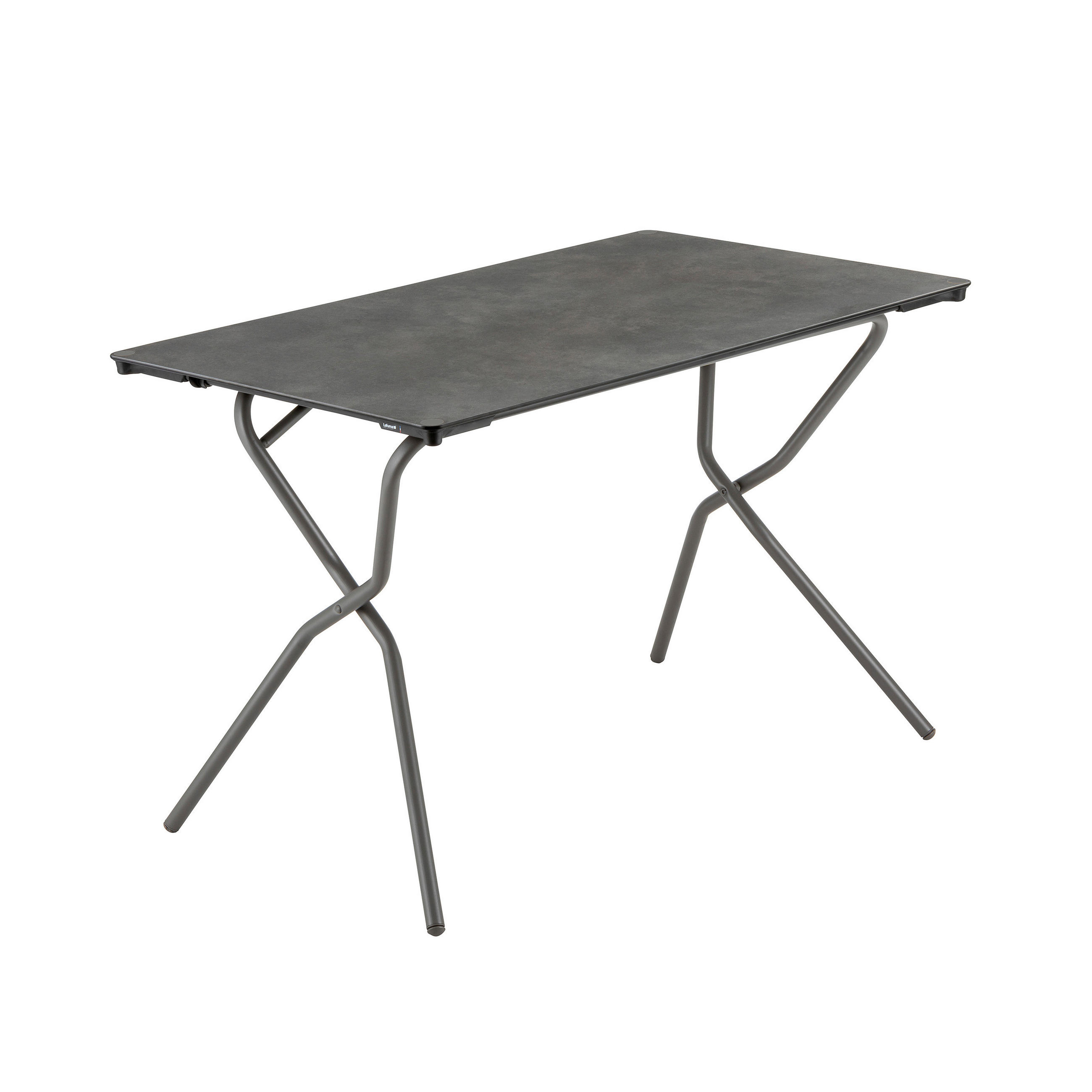 GARTENKLAPPTISCH 139/79/73 cm Metall rechteckig  - Anthrazit/Titanfarben, Basics, Holzwerkstoff/Metall (139/79/73cm) - Lafuma Mobilier
