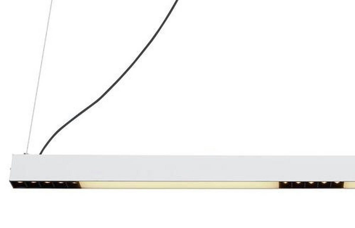 VISEČA LED-SVETILKA  Hodari //3000-6000 K// - bela, Design, kovina/umetna masa (119/7/120cm) - Globo