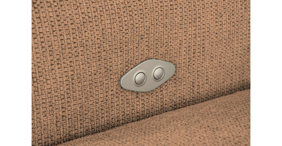ECKSOFA Rostfarben Struktur - Rostfarben/Schwarz, Design, Kunststoff/Textil (205/284cm) - Xora