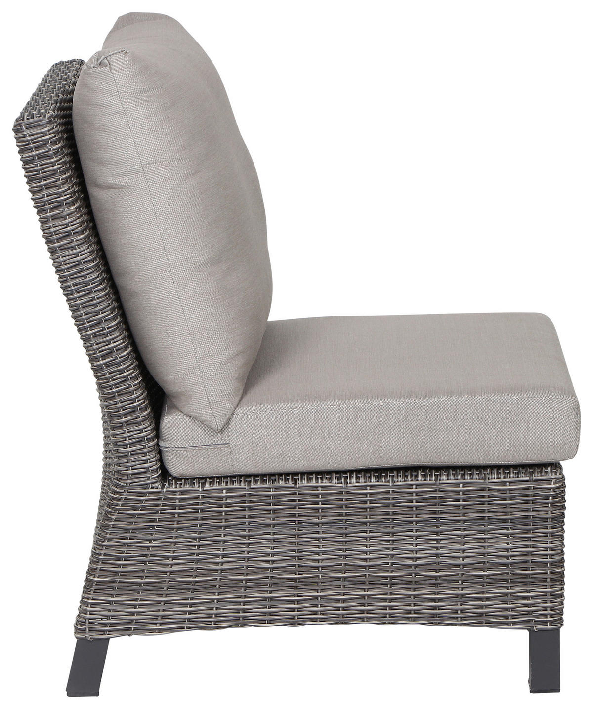 LOUNGEGARNITUR 5-teilig   83/103/160 cm Aluminium  - Grau, Basics, Keramik/Kunststoff (83/103/160cm) - Siena Garden