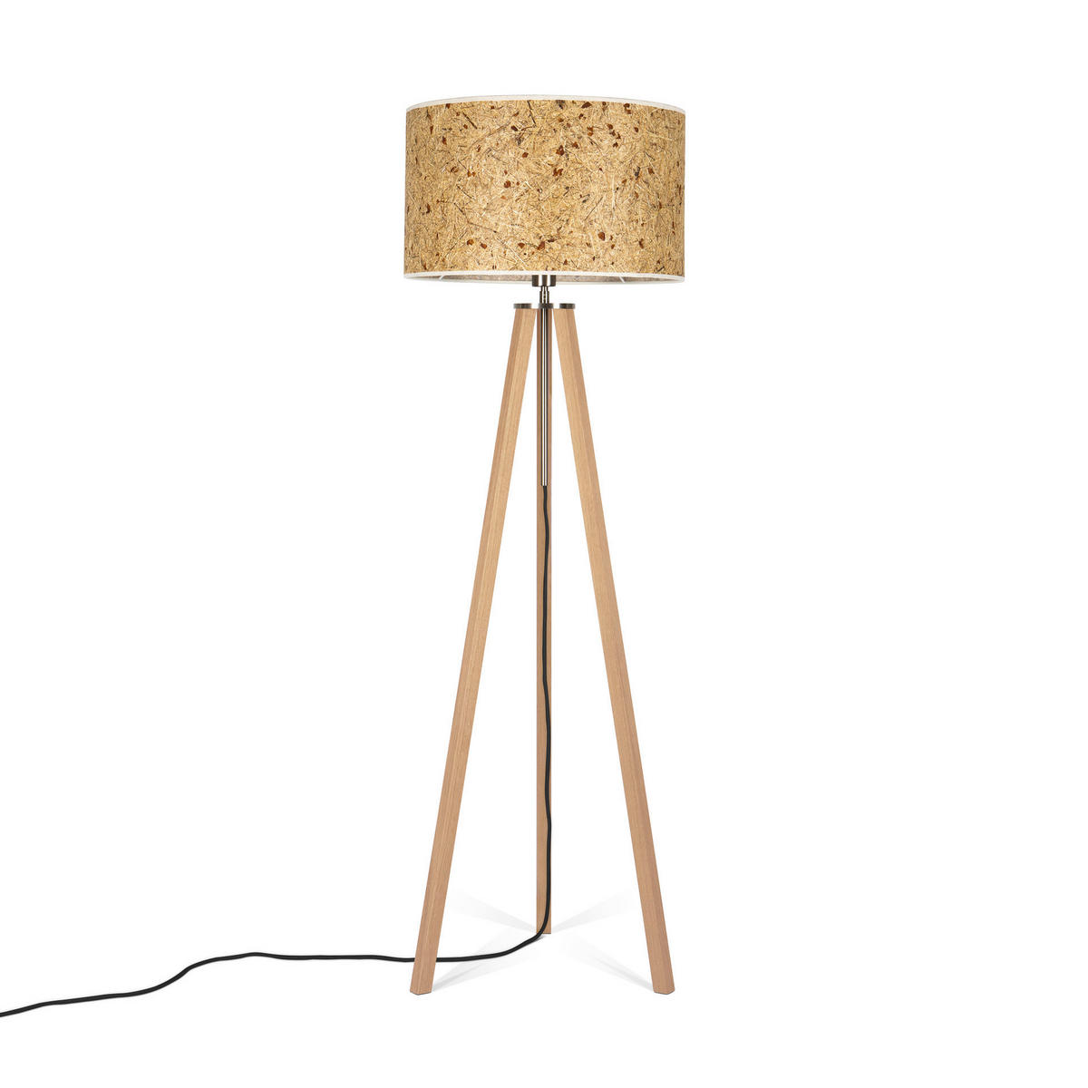 STEHLEUCHTE Holzbach 7 50/150/50 cm Skandinavisch  - Eiche Bianco/Eichefarben, Basics, Naturmaterialien/Holz (50/150/50cm)