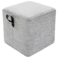 HOCKER Textil Hellgrau  - Hellgrau, Design, Textil (41/40/41cm) - Lomoco