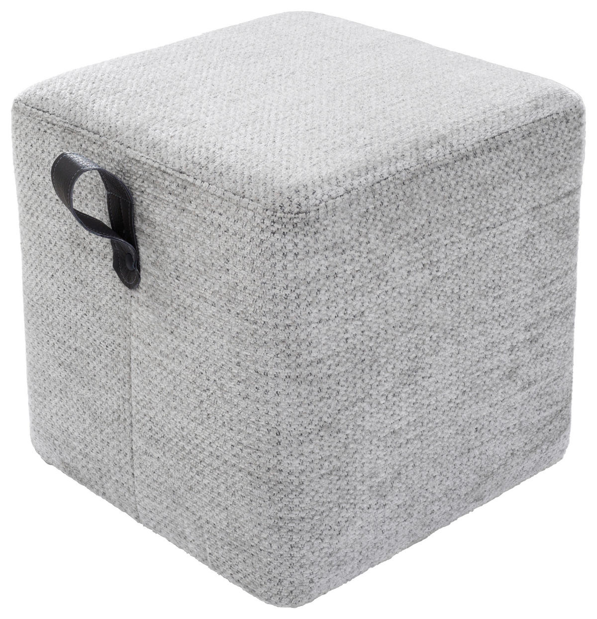 HOCKER Textil Hellgrau  - Hellgrau, Design, Textil (41/40/41cm) - Lomoco