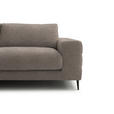 ECKSOFA  in Flachgewebe Taupe  177/253 cm  - Taupe/Schwarz, Design, Textil/Metall (177/253cm) - Dieter Knoll