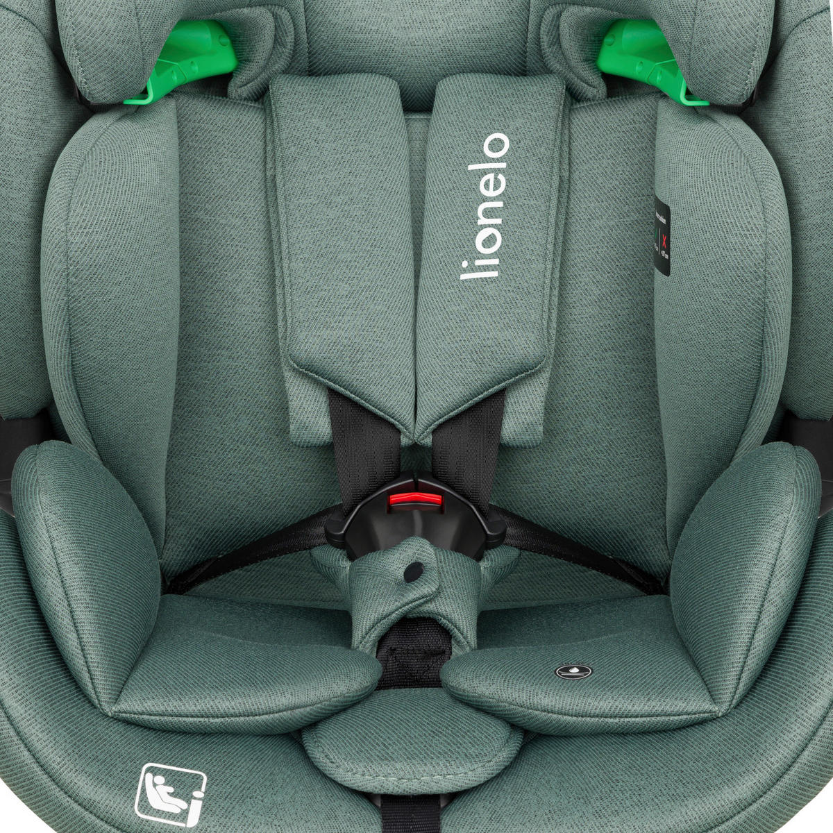 KINDERAUTOSITZ Lavender i-Size  - Salbeigrün, Basics, Kunststoff (43,5/52,2/63,5cm) - Lionelo