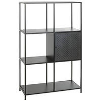 REGAL Schwarz  - Schwarz, Design, Metall (80/134/37cm)