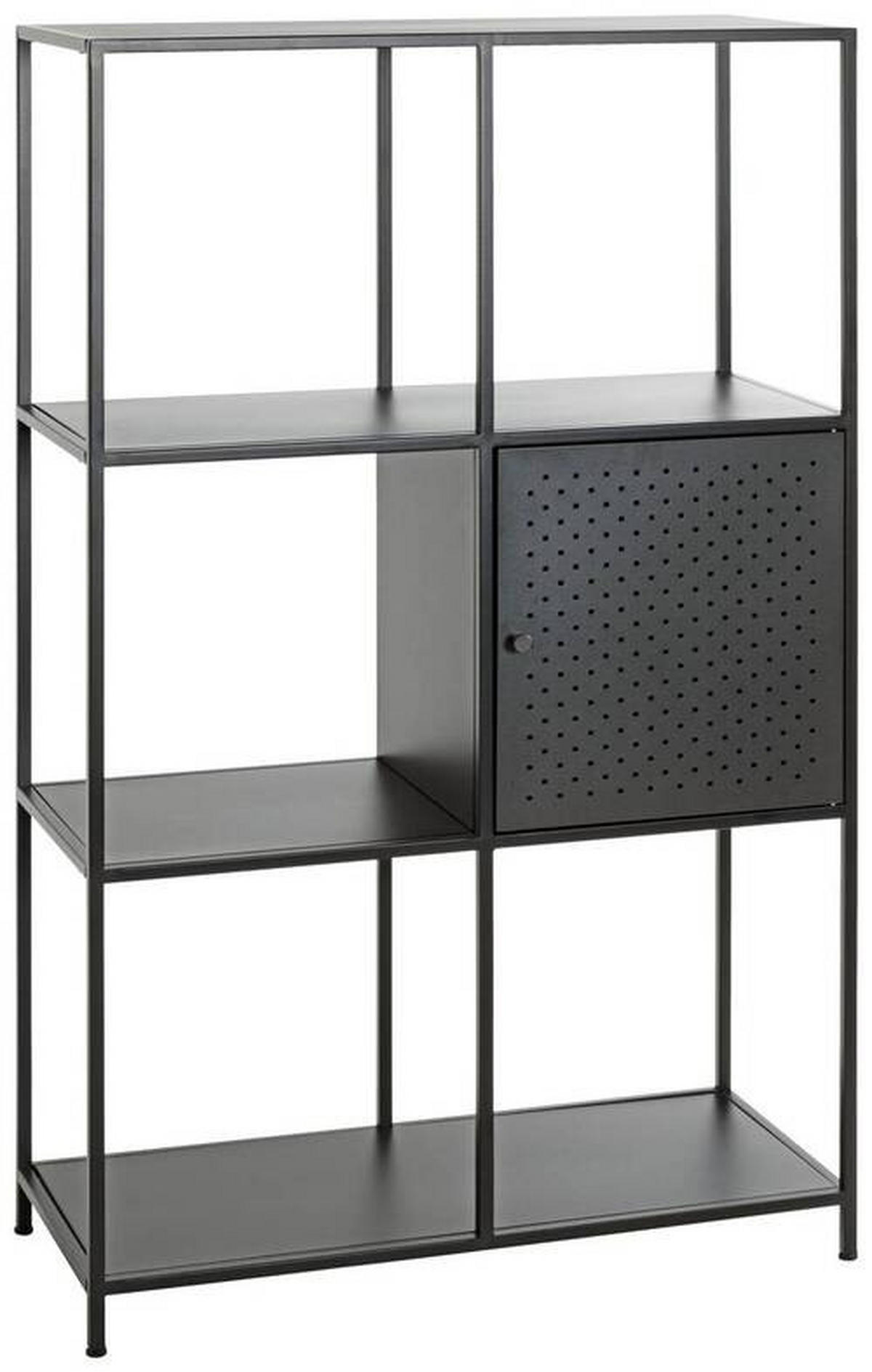 REGAL Schwarz  - Schwarz, Design, Metall (80/134/37cm)