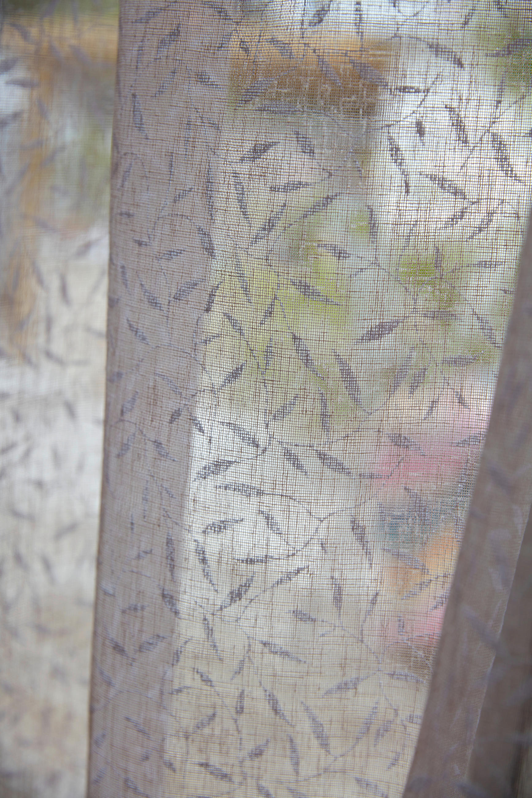 HOTELLGARDIN  transparent  130/250 cm   - beige, Basics, textil (130/250cm)