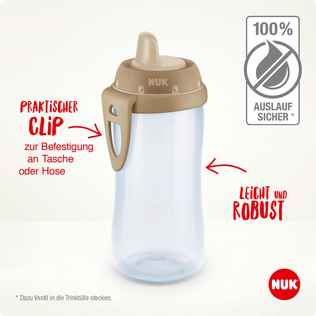 BABYFLASCHE Disney Classic 300 ml  - Transparent/Beige, Basics, Kunststoff (6,6/6,6/23,5cm) - NUK