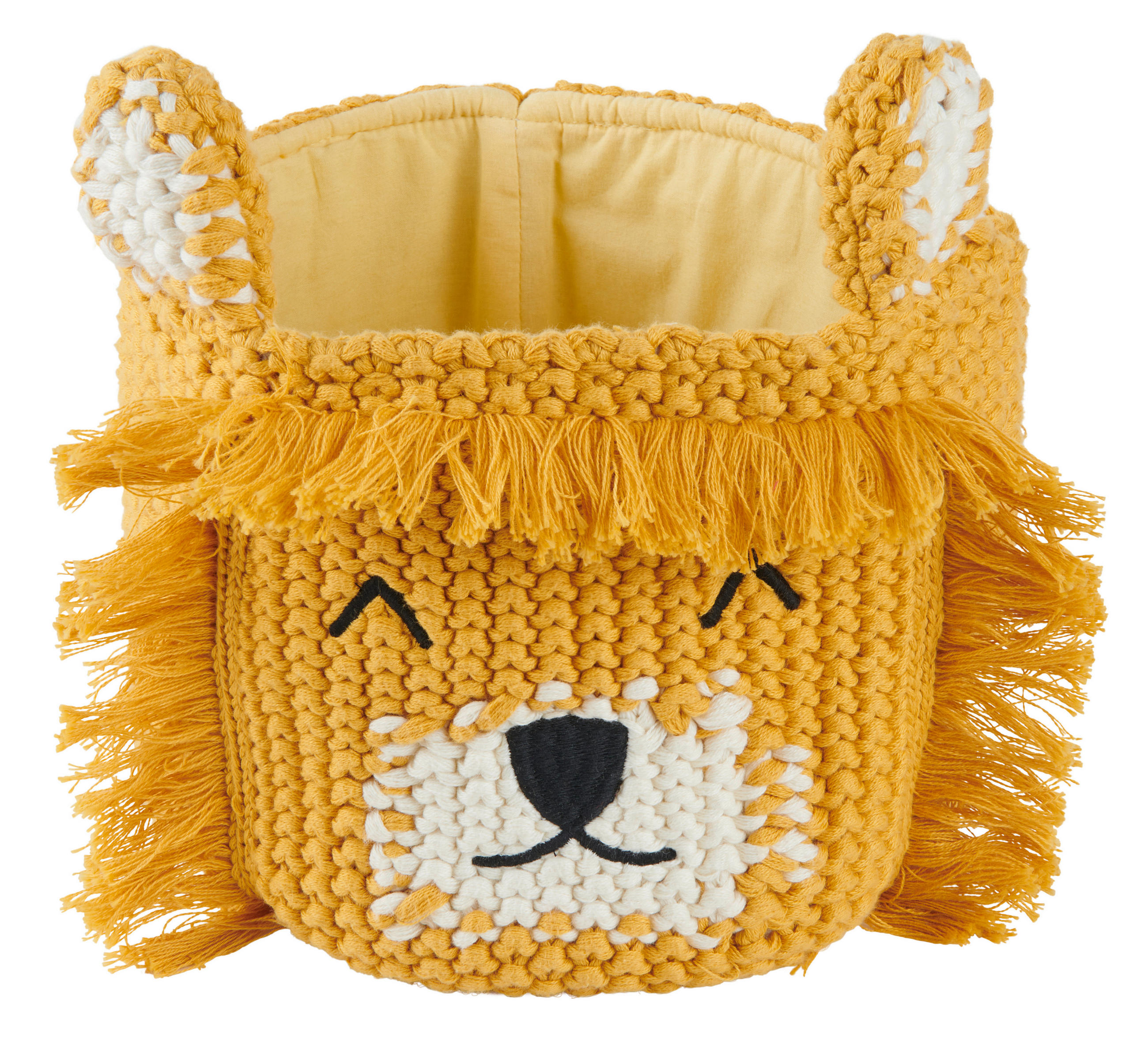 ÚLOŽNÝ KOŠÍK, textil - žltá, Trend, textil (20/15cm) - Patinio