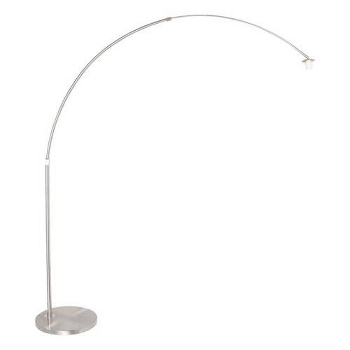BOGENLEUCHTE 45/240 cm    - Edelstahlfarben, KONVENTIONELL, Metall (45/240cm)