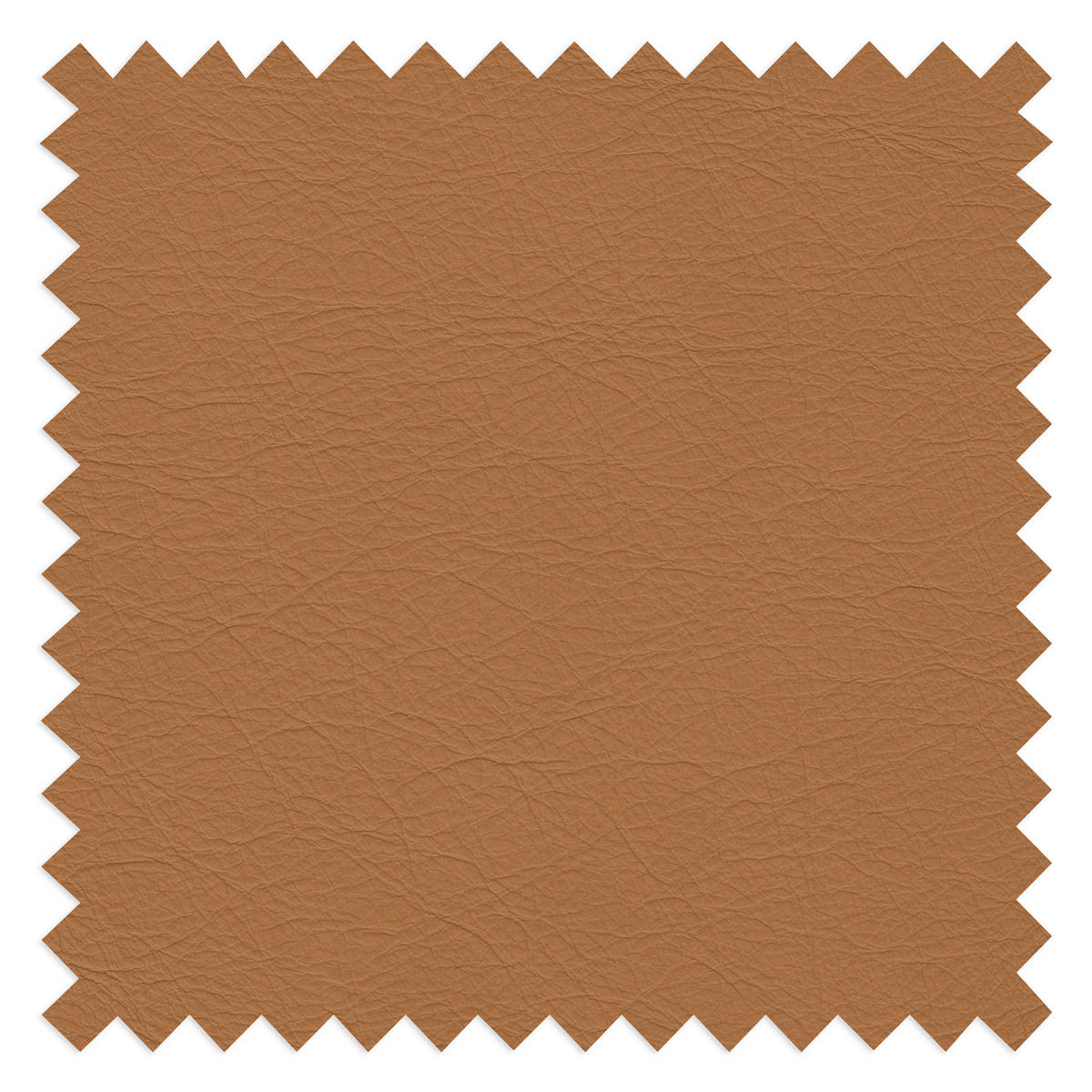 RELAXLIEGE in Echtleder Cognac  - Cognac/Silberfarben, Design, Leder/Metall (65/65-95/171cm) - Livetastic