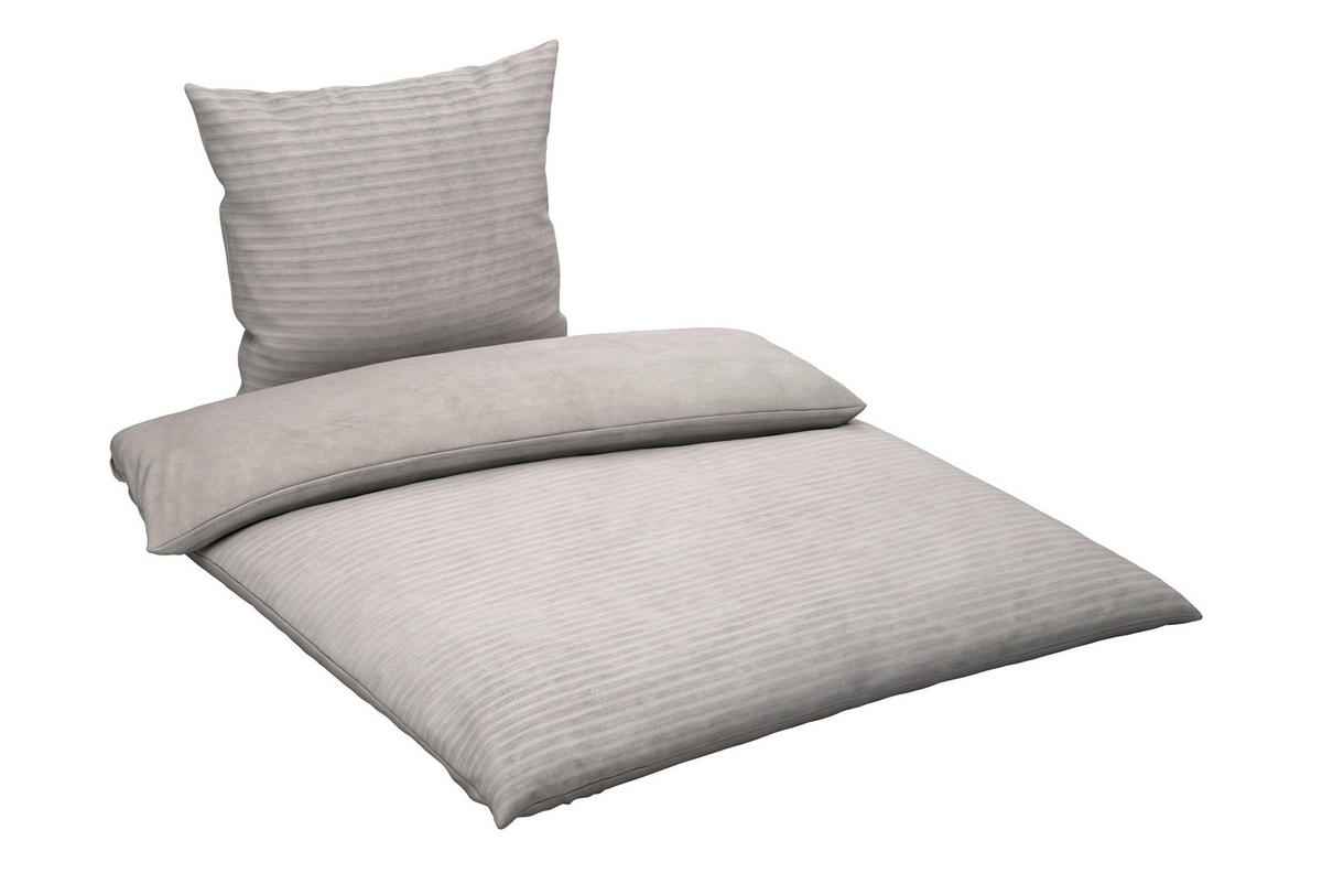WENDEBETTWÄSCHE 2-teilig Flanell 155/220 cm  - Textil (155/220cm) - Novel