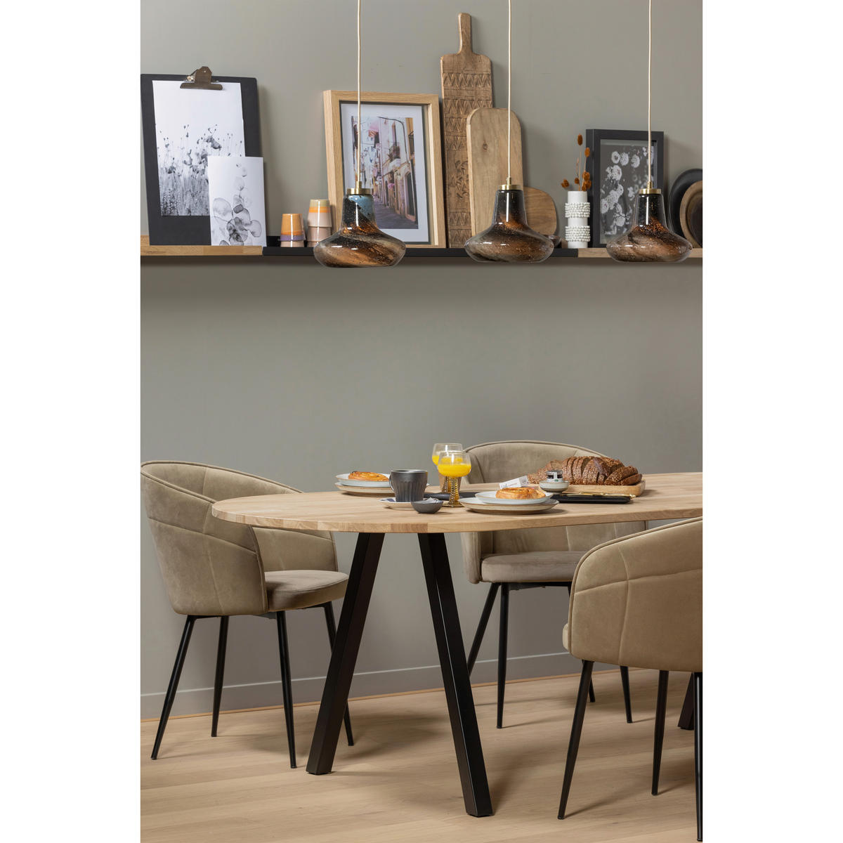 TISCHPLATTE Eiche Eichefarben  - Eichefarben, MODERN, Holz (220/90/2,4cm) - Livetastic