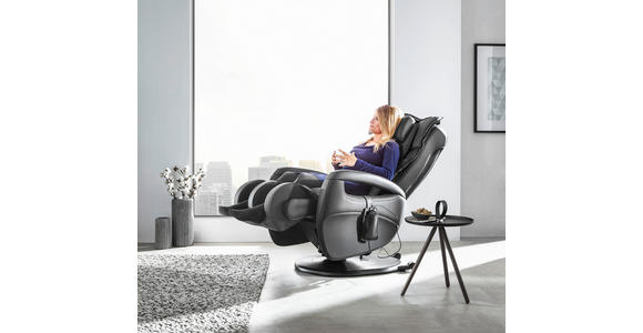 MASSAGESESSEL  mit Kombination Echtleder/Lederlook Schlammfarben    - Schlammfarben, Design, Leder (80/117/114cm) - Cantus