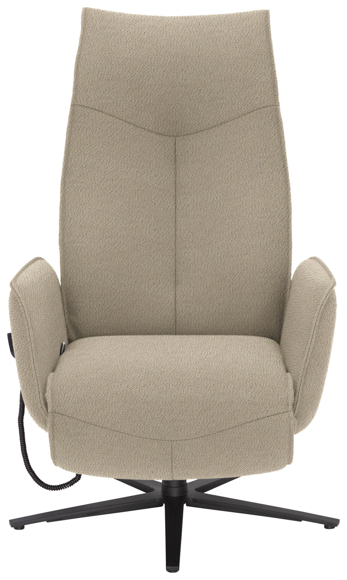 RELAXSESSEL in Textil Beige  - Anthrazit/Beige, Design, Textil/Metall (71/114/84cm) - Johann Jakob