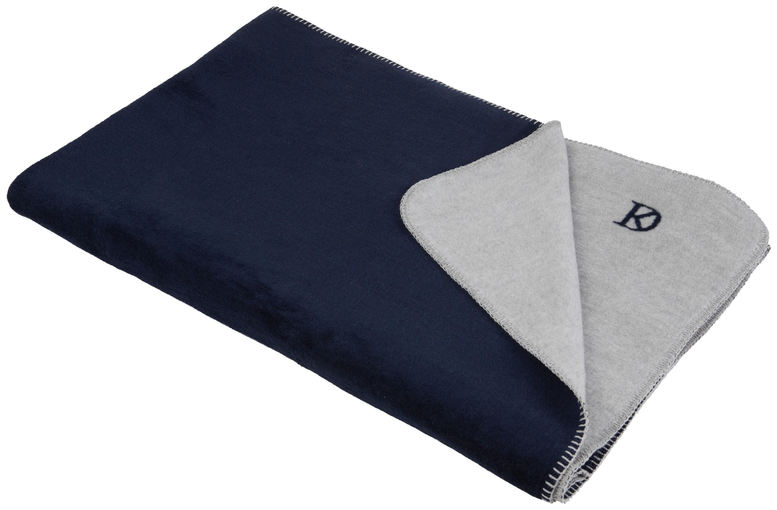 Pătură Pentru Canapea 150/200 cm  - argintiu/albastru închis, Design, textil (150/200cm) - Dieter Knoll