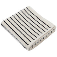 HANDDUK svart, ecru  - svart/ecru, Klassisk, textil (50/100cm) - Dieter Knoll