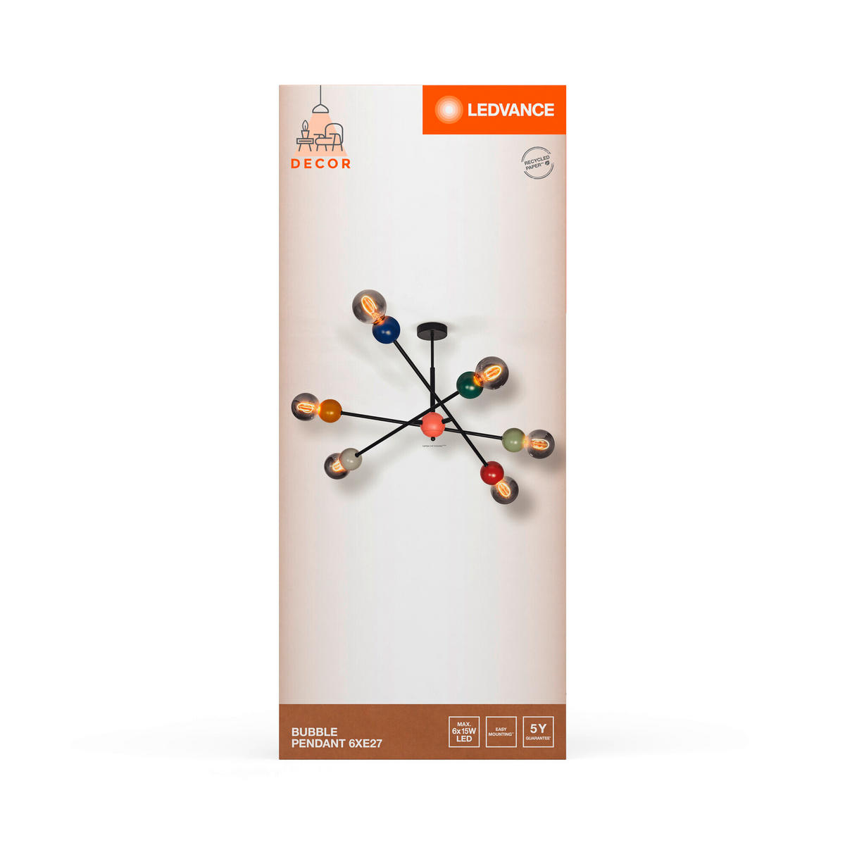 PENDELLEUCHTE 70/68/43 cm   - Design, Metall (70/68/43cm) - Ledvance