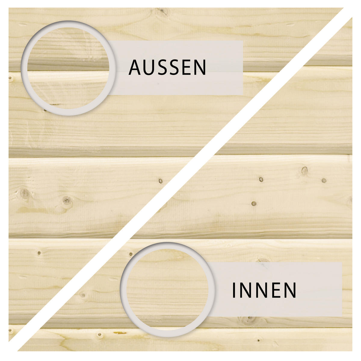 GARTENHAUS  - Naturfarben, Basics, Holz (491/217/211cm) - Karibu