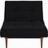 SESSEL Lederlook Schwarz - Ulmefarben/Dunkelbraun, Design, Holz/Textil (90/79/115cm) - Innovation