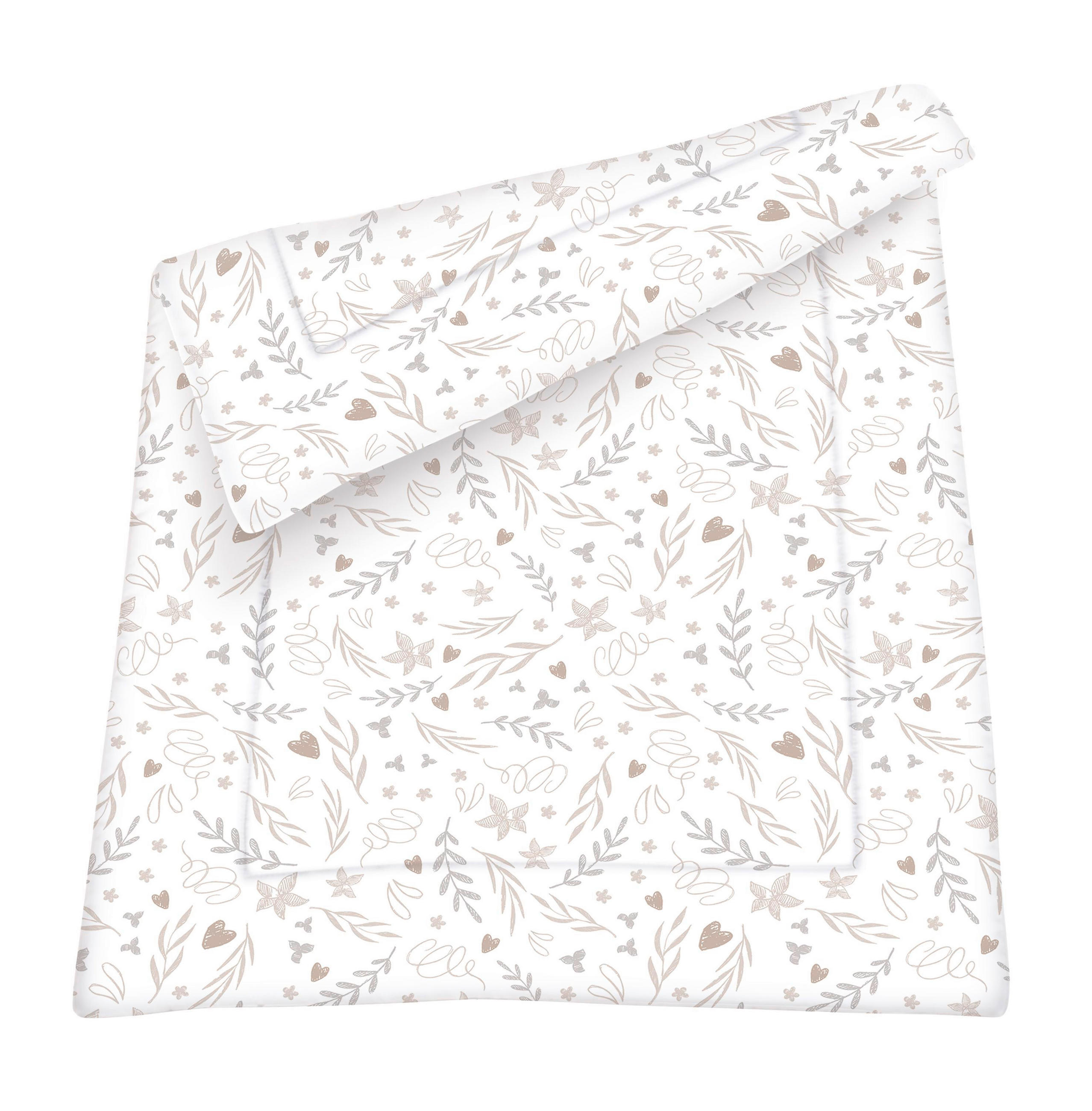 SCHMUSEDECKE   - Taupe/Weiß, Basics, Textil (75/3/100cm) - Avelia