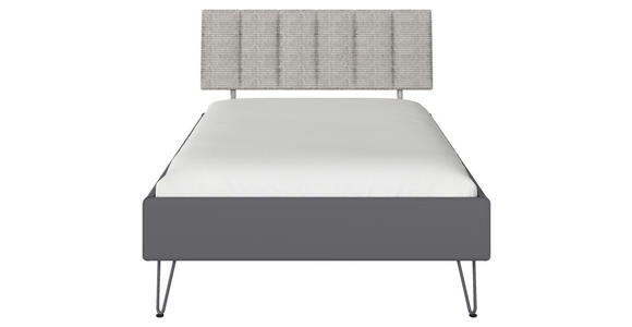BETT 120/200 cm  in Grau  - Grau, Design, Holzwerkstoff/Textil (120/200cm) - Carryhome