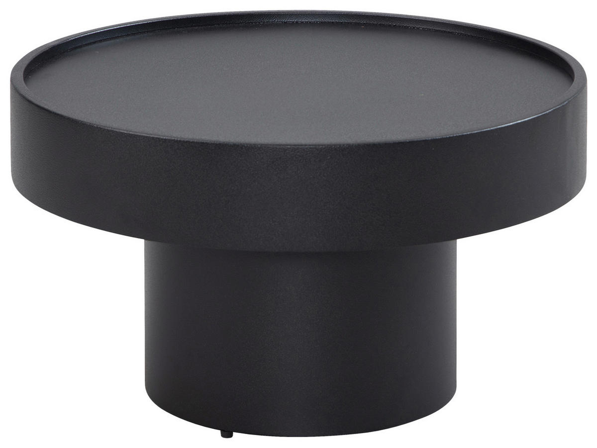 COUCHTISCH in Metall 60/60/36 cm  - Schwarz, Design, Metall (60/60/36cm) - MID.YOU